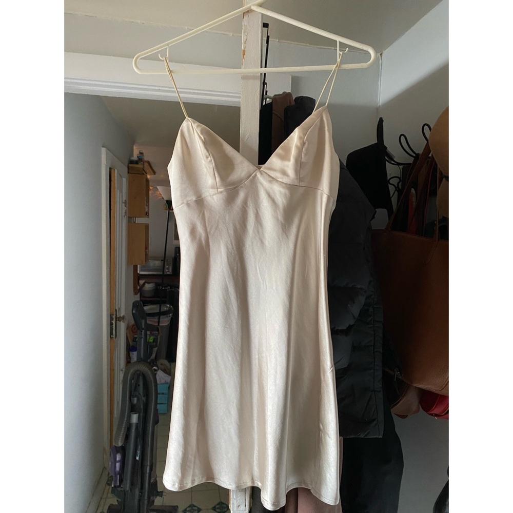 Light pink silk dress